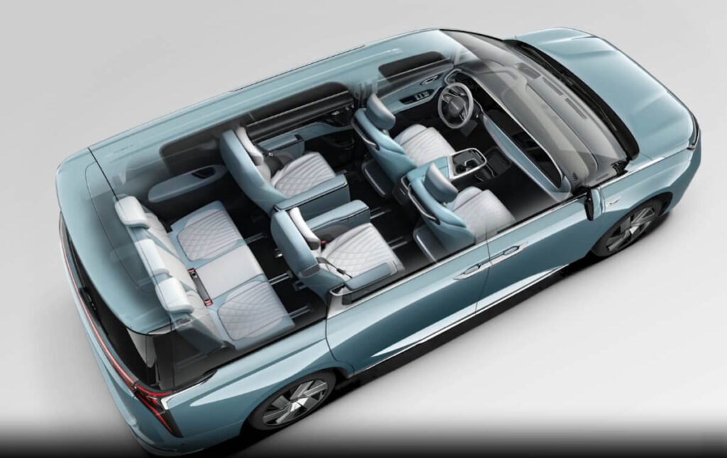 MG M9 seating configuration